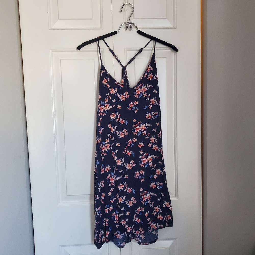 Blue floral dress